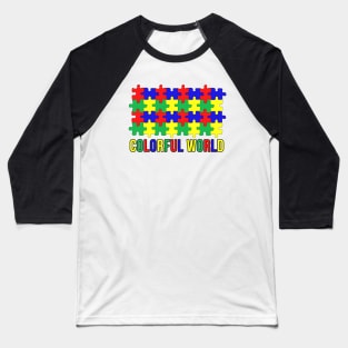 Colorful World Baseball T-Shirt